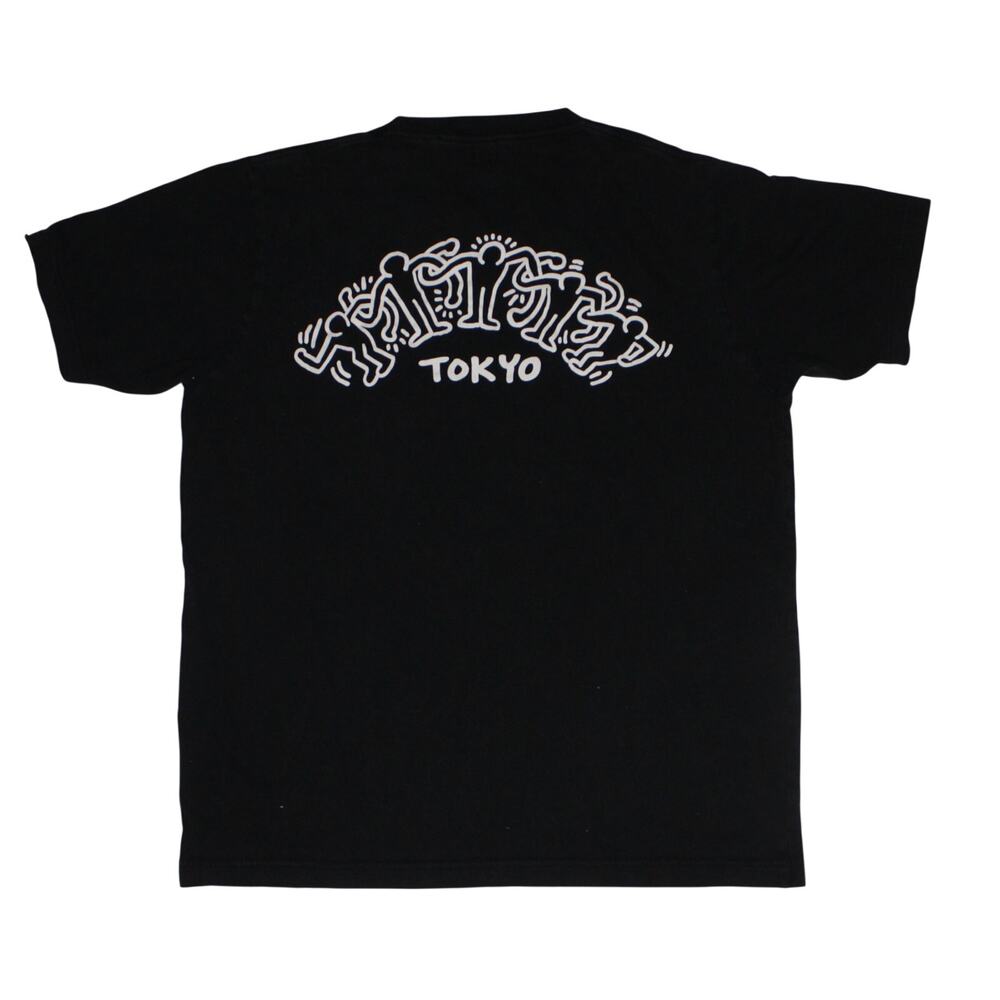 Uniqlo Keith Haring x Tokyo UT Short-Sleeve Graphic T-Shirt black white sz L